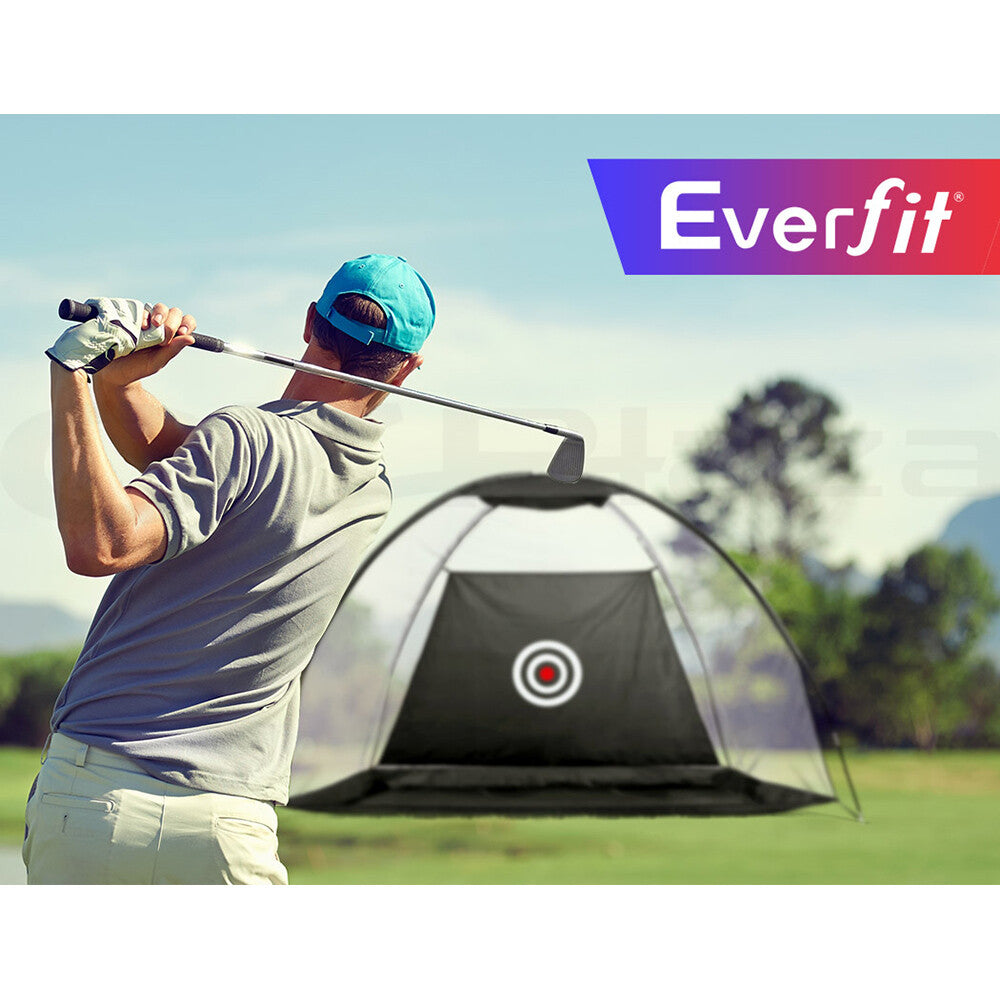 Everfit Golf Practice Net and Training Mat Set Cage Training Aid Hitting Mat