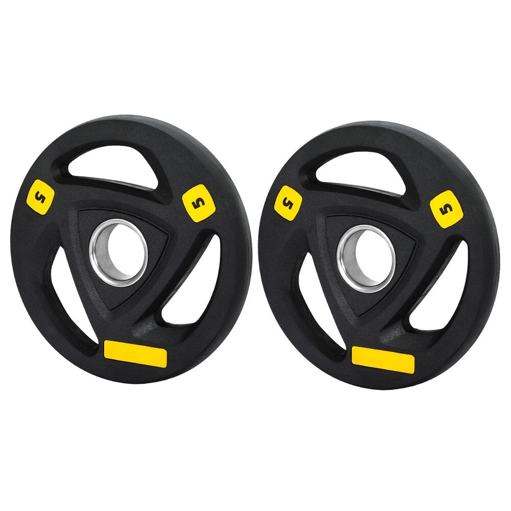Everfit Weight Plates Olympic 5Kgx2 Dumbbells Barbells Lifting Home Lifting