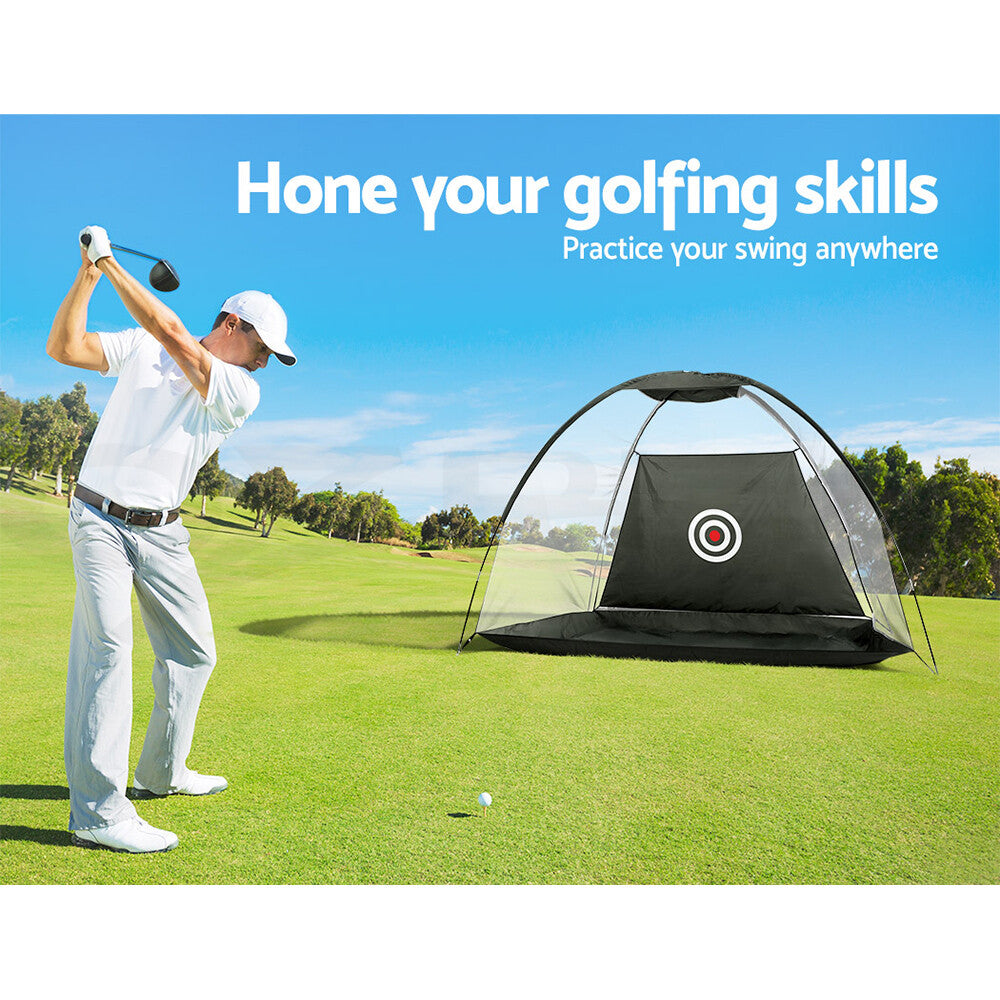 Everfit Golf Practice Net and Training Mat Set Cage Training Aid Hitting Mat