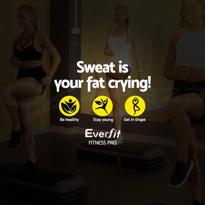 Everfit Aerobic Step Exercise Stepper Steps Home Gym Fitness Block Riser Bench