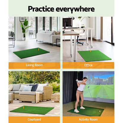Everfit Golf Practice Net and Training Mat Set Cage Training Aid Hitting Mat